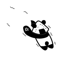 omusubi panda sticker #2385889