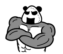 omusubi panda sticker #2385892