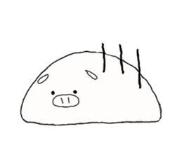 Steamed meat bun. sticker #2386564