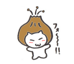 Afro hair cat sticker #2388436