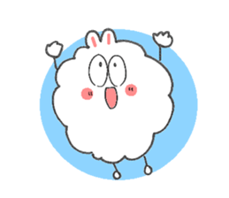 Dust rabbit.(5) sticker #2388737