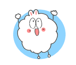 Dust rabbit.(5) sticker #2388737