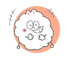 Dust rabbit.(5) sticker #2388738