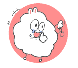 Dust rabbit.(5) sticker #2388739