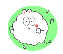 Dust rabbit.(5) sticker #2388741