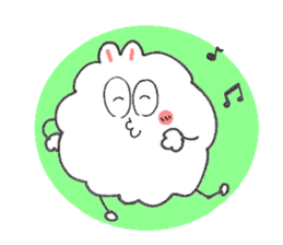 Dust rabbit.(5) sticker #2388741