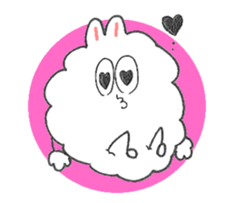 Dust rabbit.(5) sticker #2388743