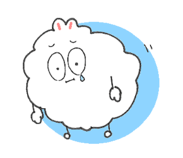 Dust rabbit.(5) sticker #2388744