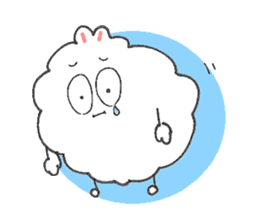 Dust rabbit.(5) sticker #2388744