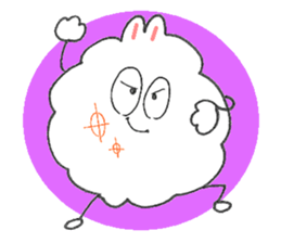 Dust rabbit.(5) sticker #2388748