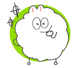 Dust rabbit.(5) sticker #2388750