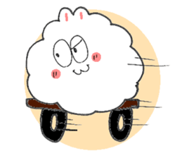 Dust rabbit.(5) sticker #2388753