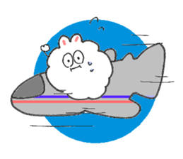 Dust rabbit.(5) sticker #2388755