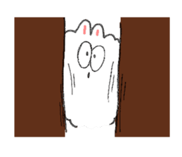 Dust rabbit.(5) sticker #2388769