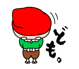 Momotaro's grandparents in Okayama sticker #2389279