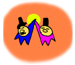 Two small geezers! sticker #2389537