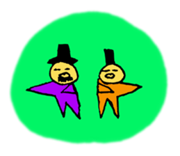 Two small geezers! sticker #2389539