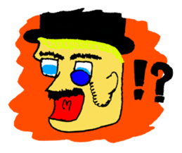 Two small geezers! sticker #2389544