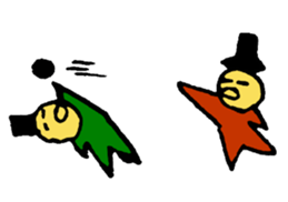 Two small geezers! sticker #2389550