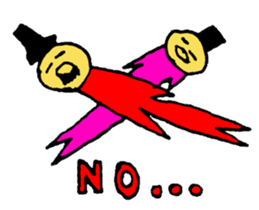 Two small geezers! sticker #2389571