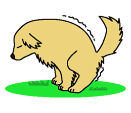 Feelings of Golden Retriever sticker #2389596