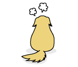 Feelings of Golden Retriever sticker #2389599