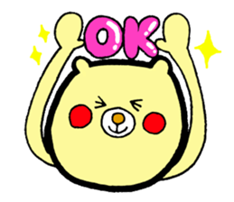 bear and bee sticker #2389776