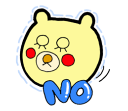 bear and bee sticker #2389777