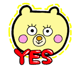 bear and bee sticker #2389778