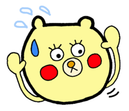 bear and bee sticker #2389781