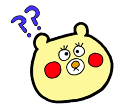 bear and bee sticker #2389787