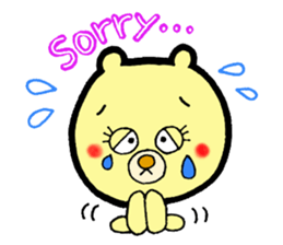 bear and bee sticker #2389788