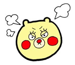 bear and bee sticker #2389789