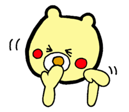 bear and bee sticker #2389802