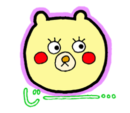 bear and bee sticker #2389810