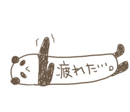 Torso is long panda sticker #2389989