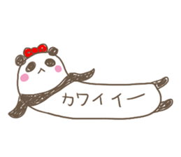 Torso is long panda sticker #2390001