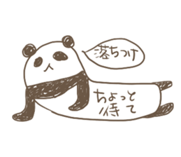 Torso is long panda sticker #2390003