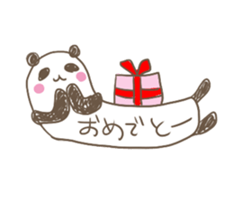Torso is long panda sticker #2390010
