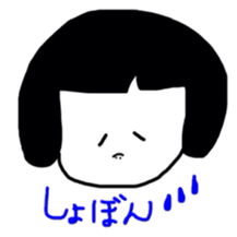 okappa girl happiness sticker #2390424