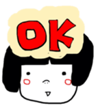 okappa girl happiness sticker #2390429