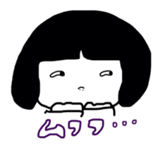 okappa girl happiness sticker #2390433