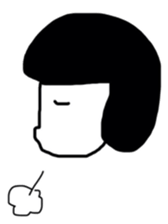 okappa girl happiness sticker #2390437