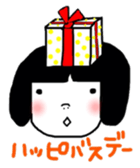 okappa girl happiness sticker #2390440