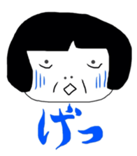 okappa girl happiness sticker #2390448