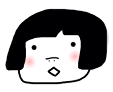 okappa girl happiness sticker #2390449