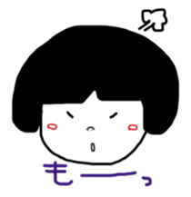 okappa girl happiness sticker #2390451