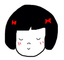 okappa girl happiness sticker #2390455