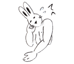 Cheer rabbit sticker #2390460