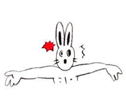 Cheer rabbit sticker #2390463